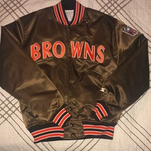 90’s Vintage Cleveland Browns Satin Jacket